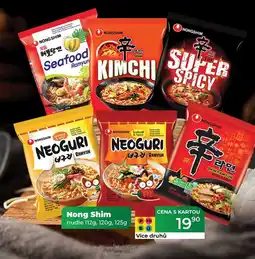 Tamda Foods Nong Shim nudle 112g, 120g, 125g nabídka