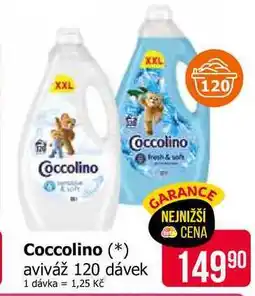 Teta Coccolino aviváž 120 dávek nabídka