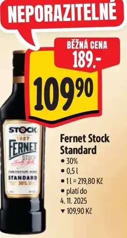 Albert Fernet Stock Standard nabídka