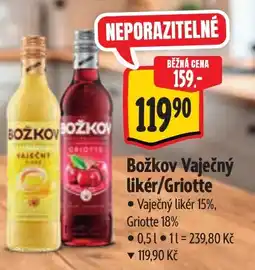 Albert Božkov Vaječný Likér/Griotte nabídka