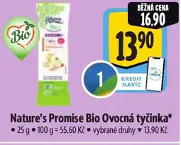 Albert Nature's Promise Bio Ovocná tyčinka nabídka