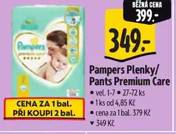 Albert Pampers Plenky/ Pants Premium Care nabídka