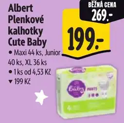 Albert Albert Plenkové kalhotky Cute Baby nabídka