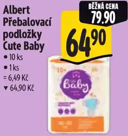 Albert Albert Přebalovací podložky Cute Baby nabídka