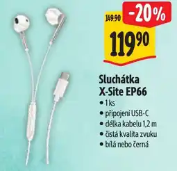 Albert Sluchátka X-Site EP66 nabídka