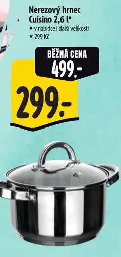 Albert Nerezový hrnec Cuisino 2,6 l nabídka
