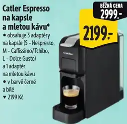 Albert Catler Espresso na kapsle a mletou kávu nabídka