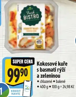 Albert Kokosové kuře s basmati rýží a zeleninou nabídka