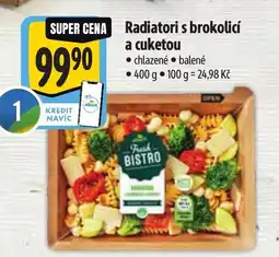 Albert Radiatori s brokolicí a cuketou nabídka