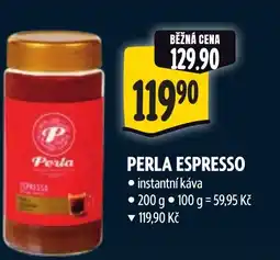 Albert Perla espresso nabídka