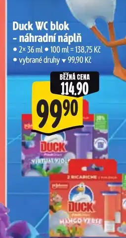 Albert Duck WC blok - náhradní náplň nabídka