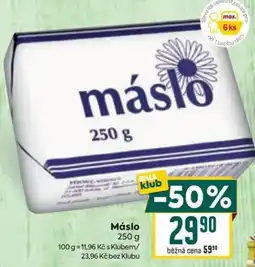 Billa Máslo nabídka