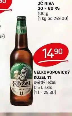 Flop VELKOPOPOVICKÝ KOZEL 11 Kozel světlý ležák 0,5l nabídka
