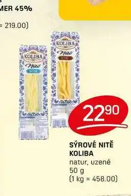 Flop SÝROVÉ NITĚ KOLIBA natur, uzené 50 g nabídka