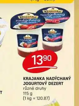 Flop KRAJANKA NADÝCHANÝ JOGURTOVÝ DEZERT různé druhy 115 g nabídka