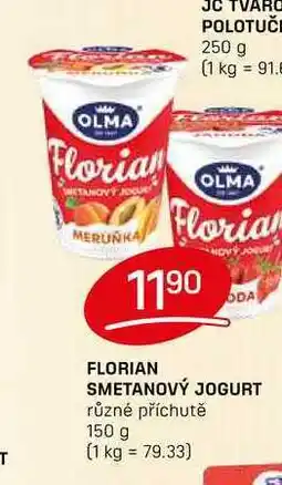 Flop FLORIAN SMETANOVÝ JOGURT různé příchutě 150 g nabídka