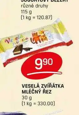 Flop VESELÁ ZVÍŘÁTKA MLÉČNÝ ŘEZ 30 g nabídka