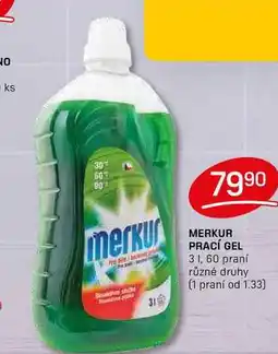 Flop MERKUR PRACÍ GEL 3 1, 60 praní nabídka