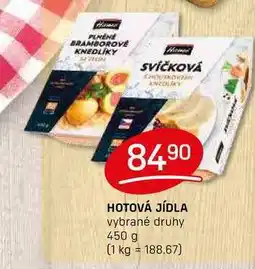 Flop HOTOVÁ JÍDLA vybrané druhy 450 g nabídka
