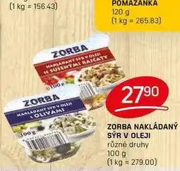 Flop ZORBA NAKLÁDANÝ SÝR V OLEJI různé druhy 100g nabídka