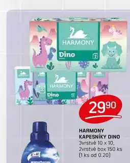 Flop HARMONY KAPESNÍKY DINO 3vrstvé 10 x 10, 2vrstvé box 150 ks nabídka