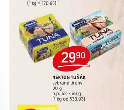 Flop NEKTON TUŇÁK vybrané druhy 80 g p.p. 52-56 g nabídka