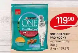 Flop ONE GRANULE PRO KOČKY vybrané druhy 750 g nabídka