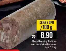 Jip Maso Uzeniny Polička světlá selská tlačenka nabídka