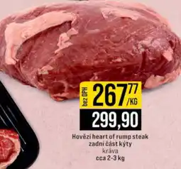 Jip Hovězí heart of rump steak zadní část kýty kráva nabídka