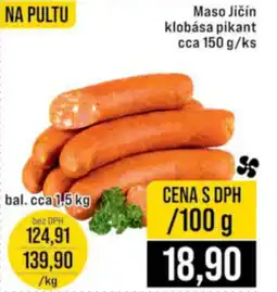 Jip Maso Jičín klobása pikant nabídka