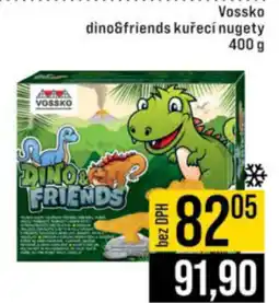 Jip Vossko dino&friends kuřecí nugety nabídka