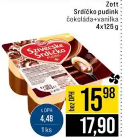 Jip Zott Srdíčko pudink: čokoláda+vanilka nabídka