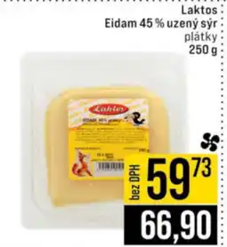 Jip Laktos Eidam 45% uzený sýr plátky nabídka