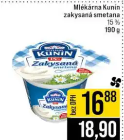Jip Mlékárna Kunín zakysaná smetana 15% nabídka