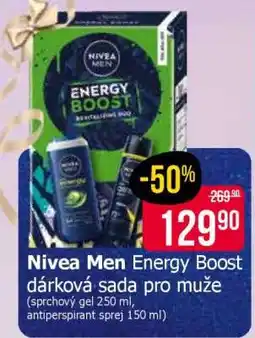 Teta Nivea Men Energy Boost dárková sada pro muže nabídka
