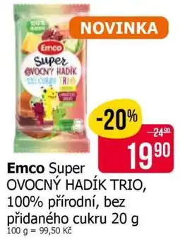Teta Emco Super ovocný hadík Trio nabídka
