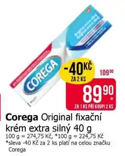 Teta Corega Original fixační krém extra silný 40 g nabídka