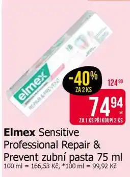 Teta Elmex Sensitive Professional Repair & Prevent zubní pasta 75 ml nabídka