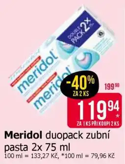 Teta Meridol duopack zubní pasta 2x 75 ml nabídka