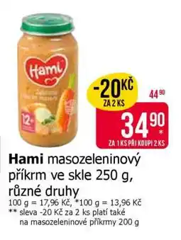Teta Hami masozeleninový příkrm ve skle 250 g, různé druhy nabídka