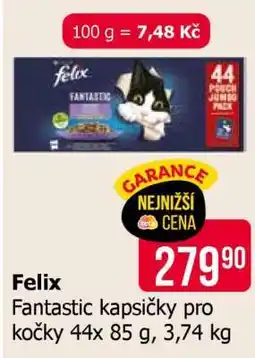 Teta Felix Fantastic kapsičky pro kočky 44x 85 g, 3,74 kg nabídka