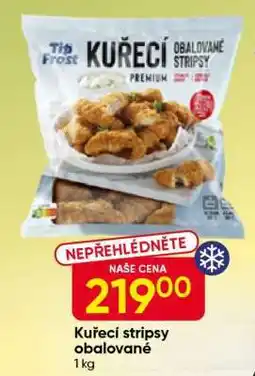 Hruška Kuřecí stripsy obalované nabídka