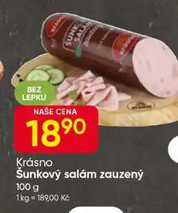 Hruška Krásno Šunkový salám zauzený nabídka