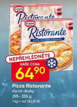 Hruška Pizza Ristorante nabídka