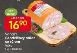 Hruška Váhala Sendvičový nářez se sýrem nabídka
