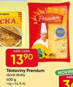 Hruška Těstoviny premium nabídka