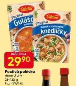 Hruška POCTIVÁ POLÉVKA nabídka