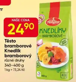 Hruška Těsto bramborové Knedlík bramborový nabídka