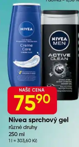 Hruška Nivea sprchový gel nabídka