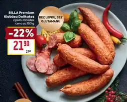 Billa BILLA Premium Klobása Delikates nabídka